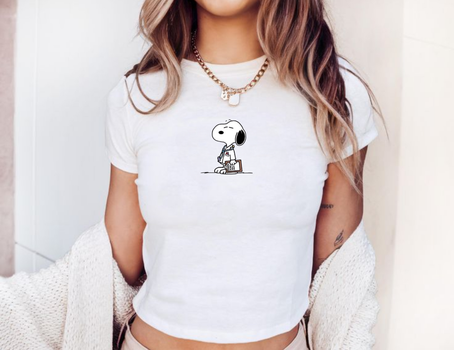 Doctor Snoopy Baby Tee