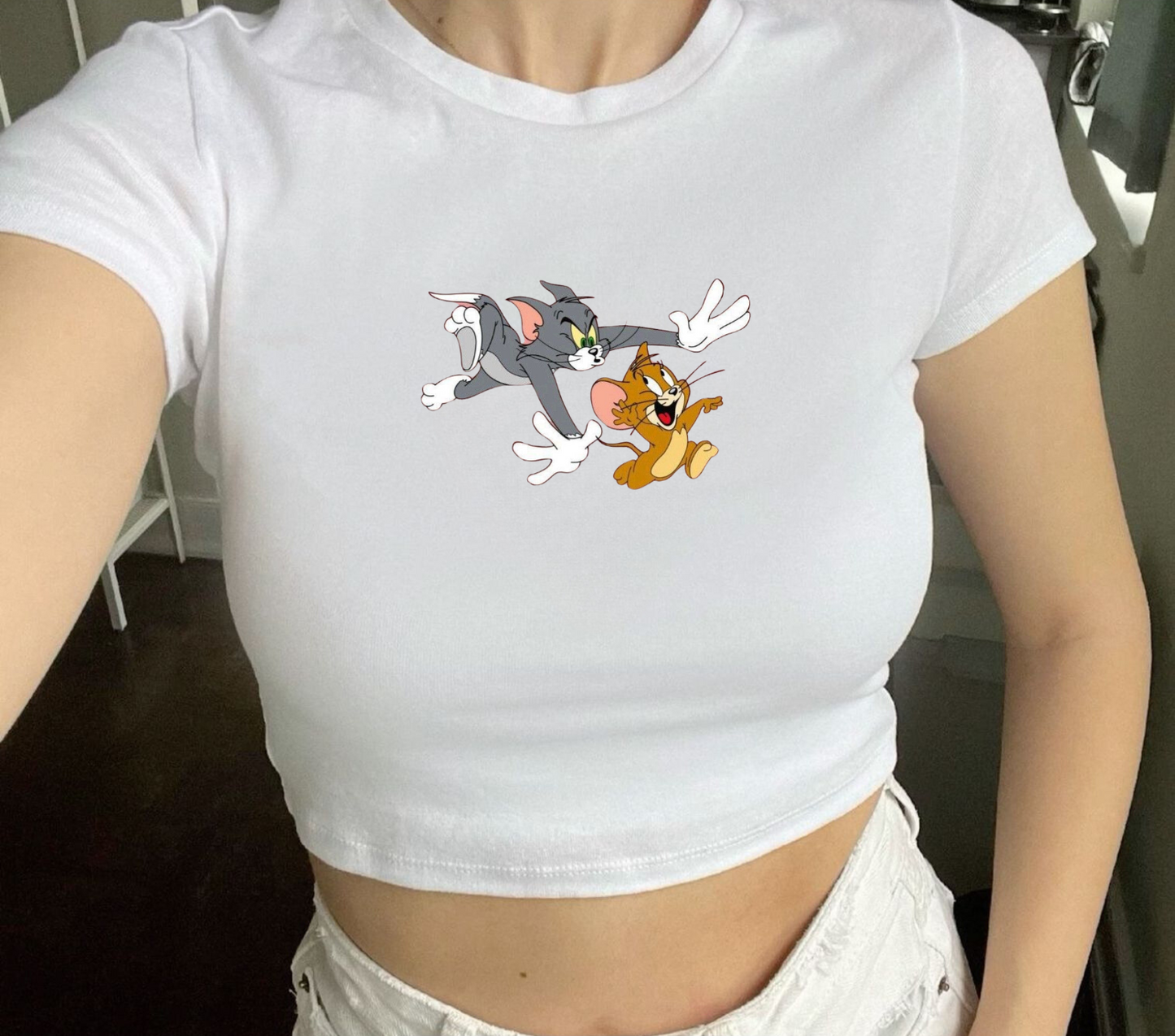 Tom And Jerry Baby Tee