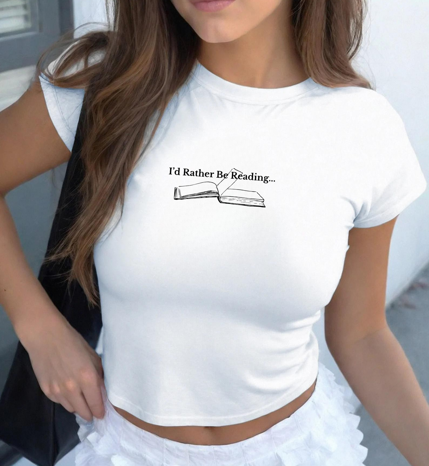 I'd Rather Be Reading Baby Tee