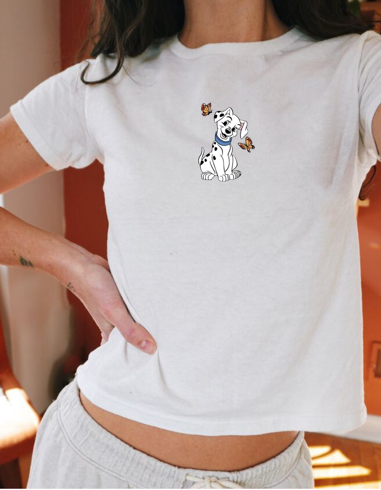 Dalmation with Butterflies