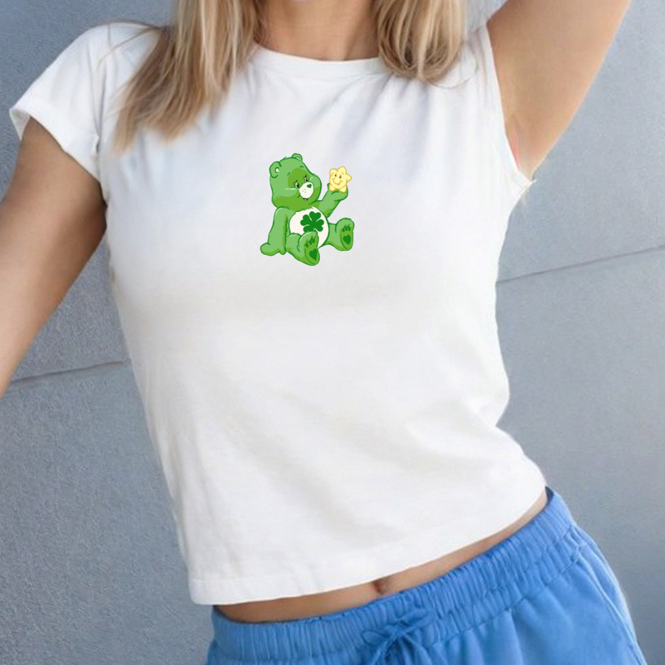 Good Luck Care Bear Baby Tee