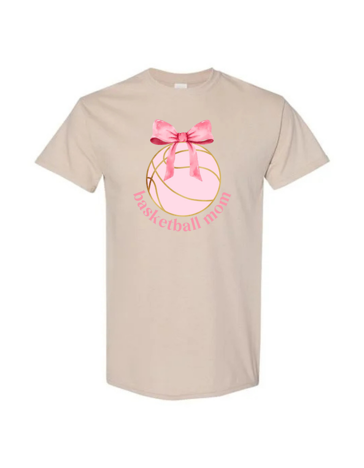 Coquette Basketball Mom T-Shirt