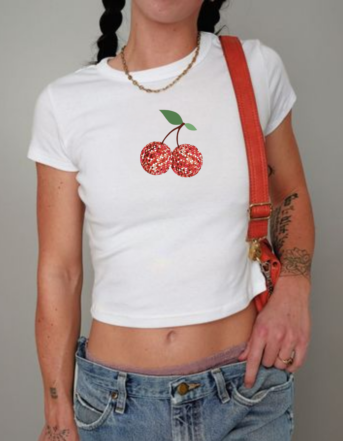Disco Cherry Baby Tee