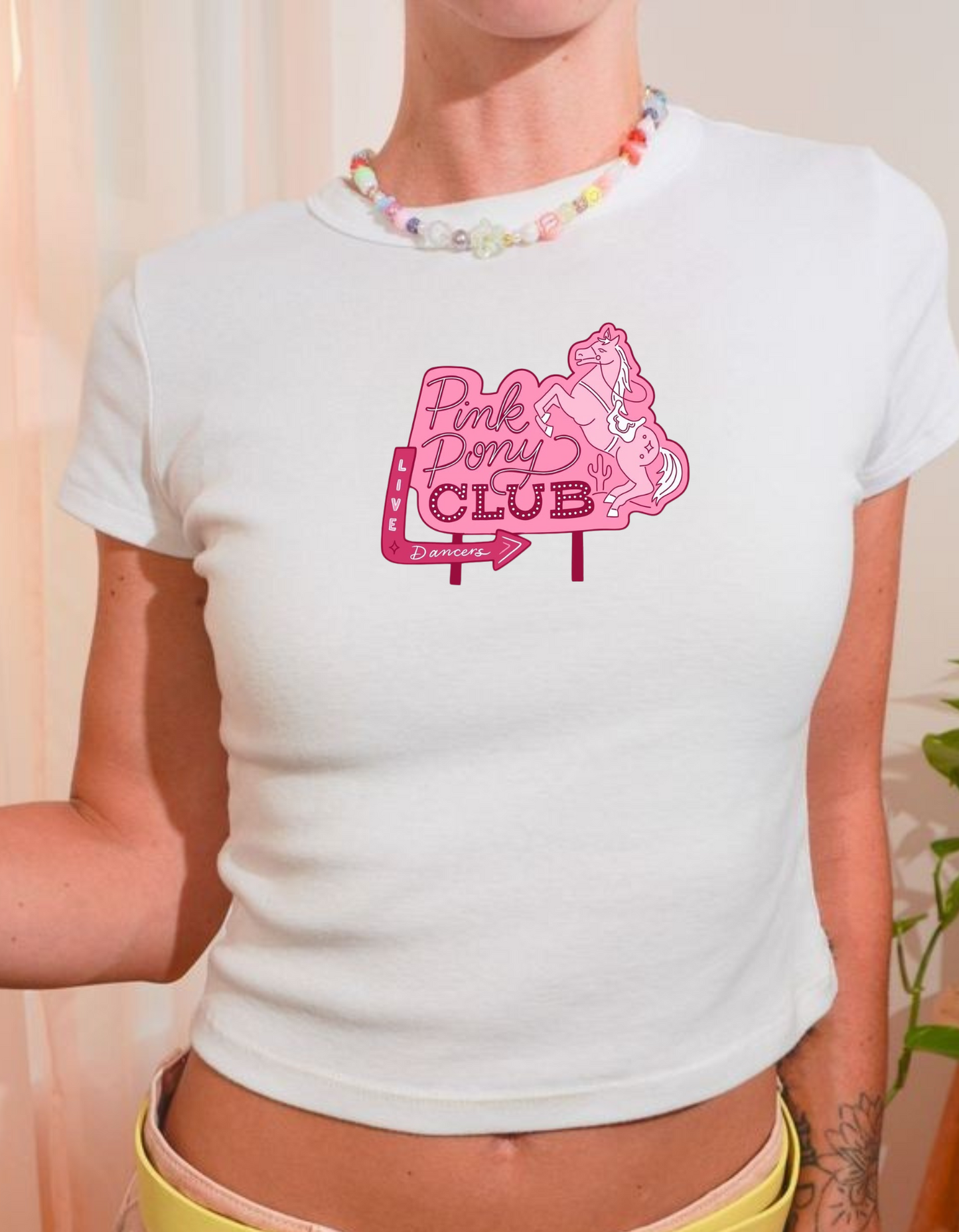 Pink Pony Club Baby Tee