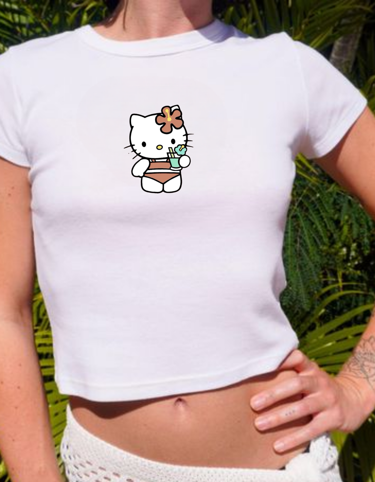 Hula Dancer Hello Kitty Baby Tee