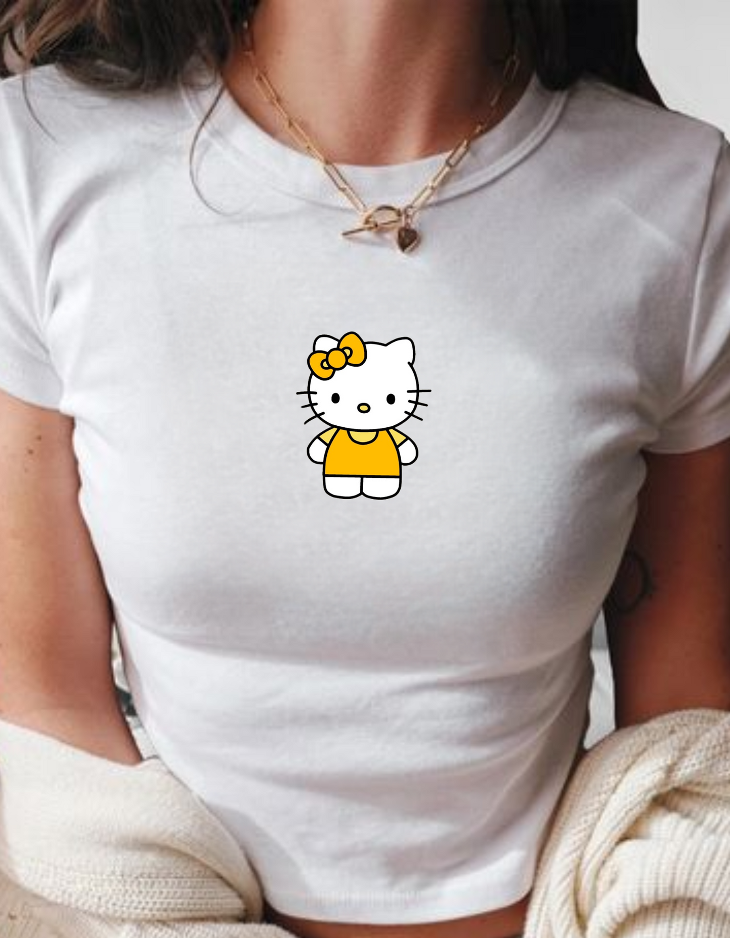 Yellow Hello Kitty Baby Tee