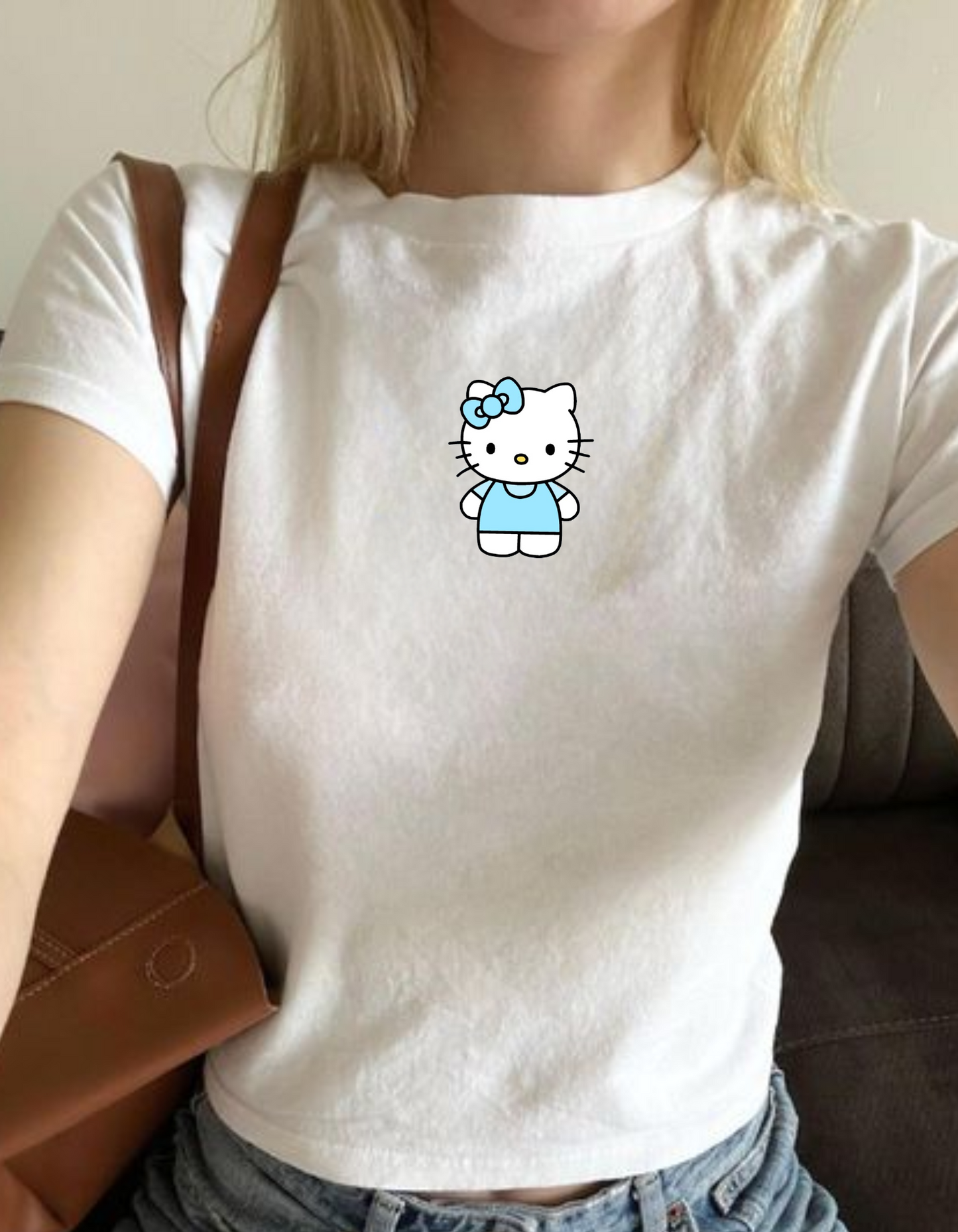 Blue Hello Kitty Baby Tee