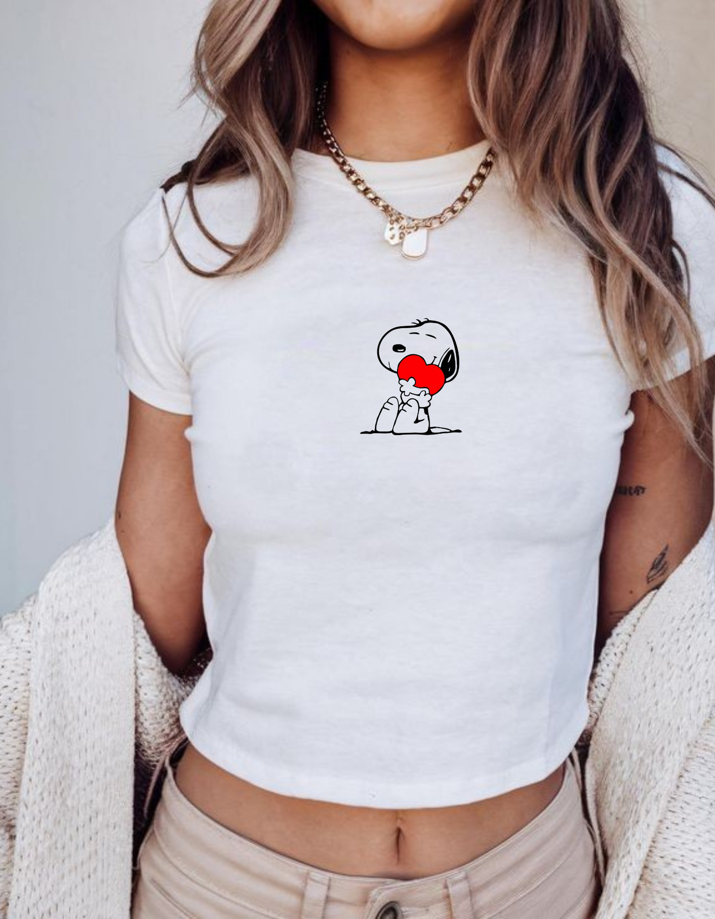 Snoopy Heart Valentine's Baby Tee