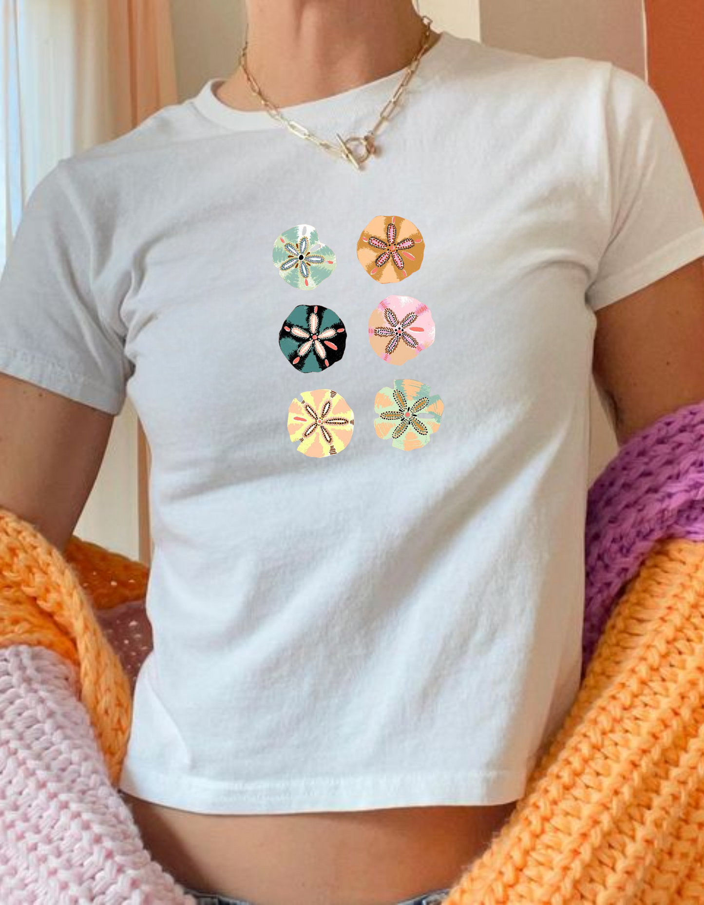 Assorted Sand Dollars Baby Tee
