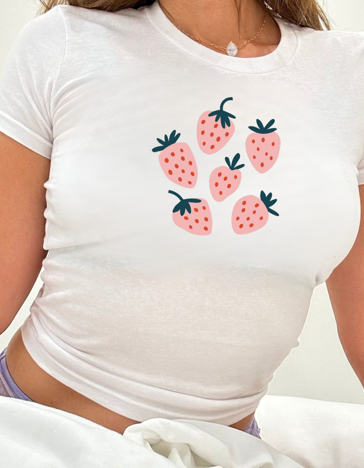 Strawberries Baby Tee