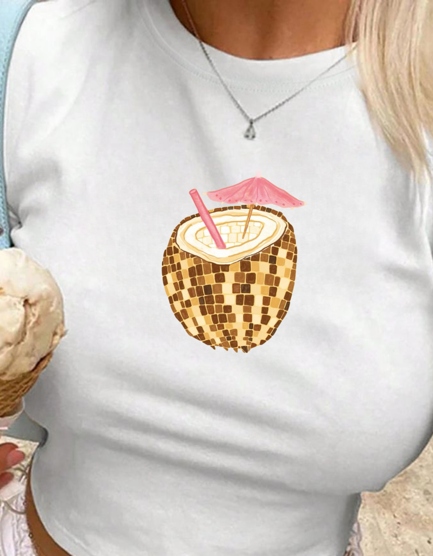 Disco Coconut Baby Tee