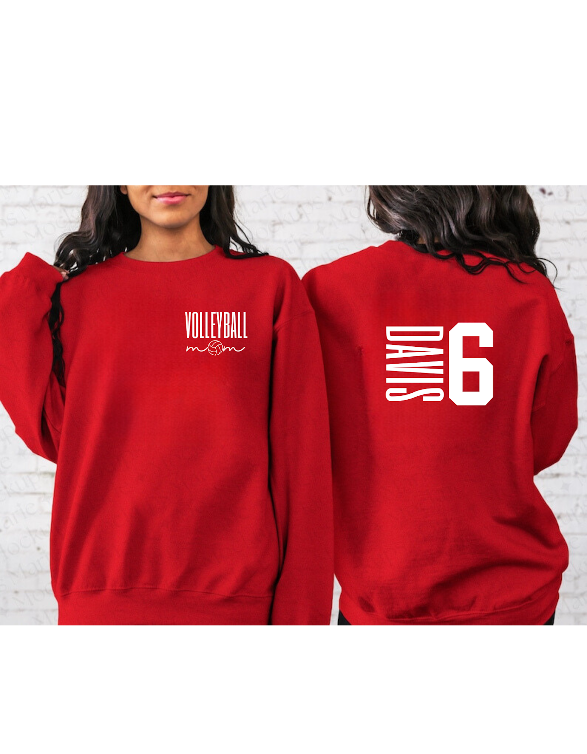 Custom Volleyball Mom Sweatshirt