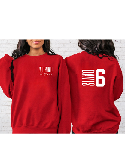 Custom Volleyball Mom Sweatshirt