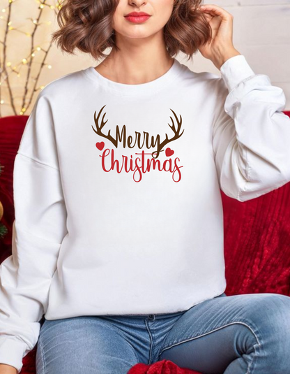 Merry Reindeer Christmas Sweatshirt