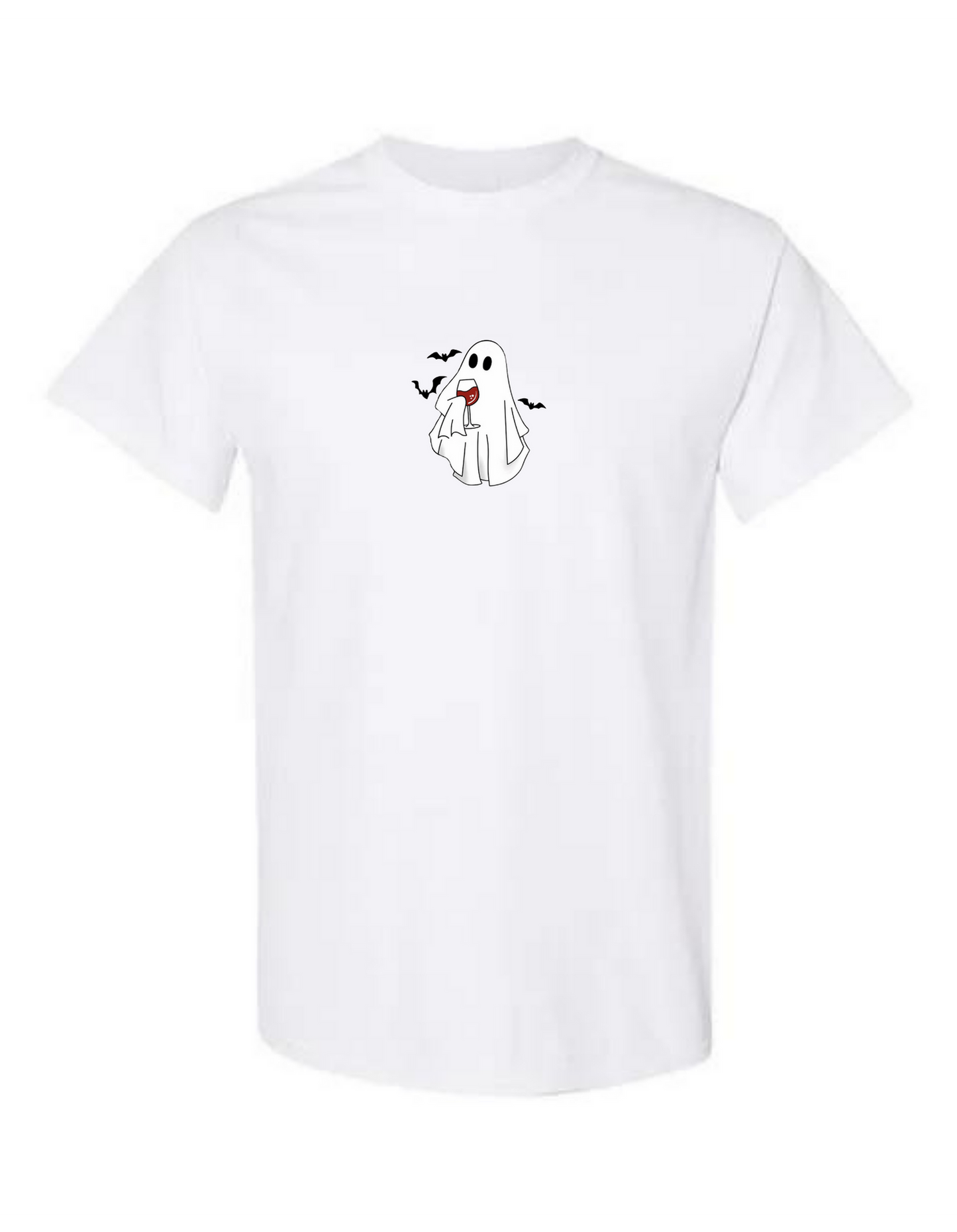 Ghost Drinking Wine T-Shirt