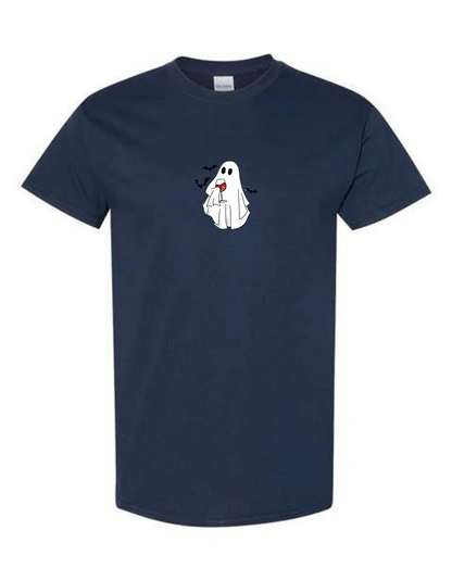 Ghost Drinking Wine T-Shirt