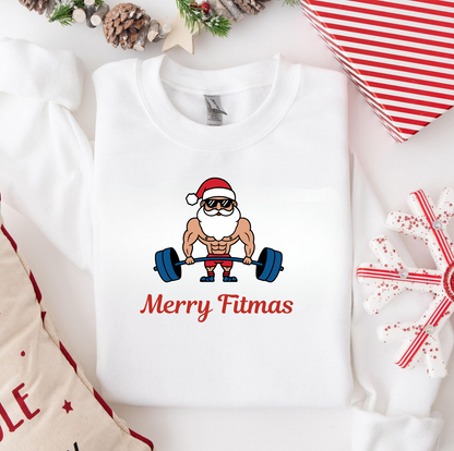 Merry Fitmas Christmas Sweatshirt