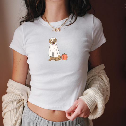 Golden Retriever Halloween Baby Tee