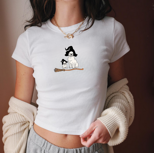 Frenchie Halloween Baby Tee