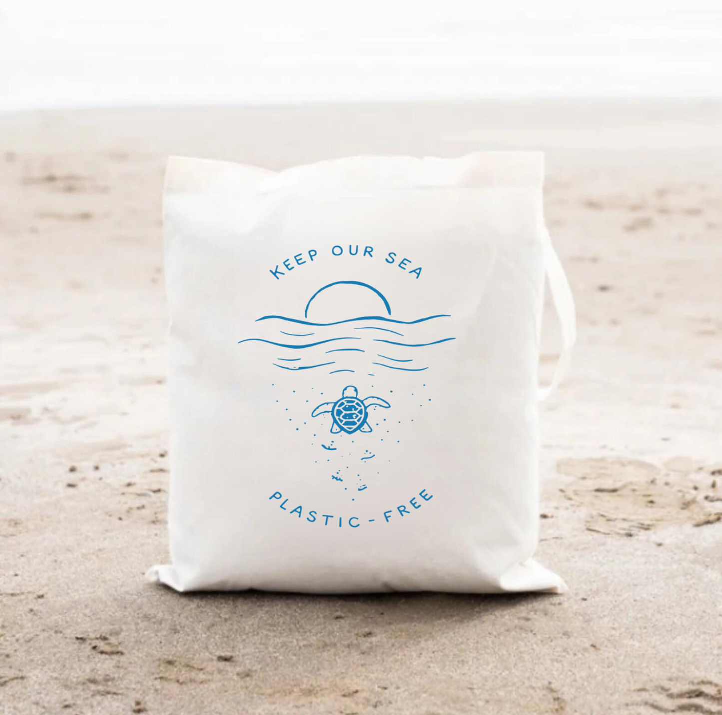 Keep Our Sea Plastic Free Tote Bag