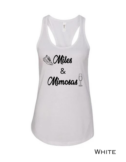 Miles & Mimosas Workout Tank Top