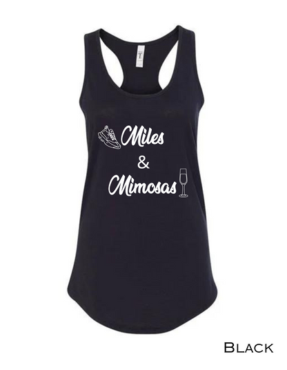 Miles & Mimosas Workout Tank Top