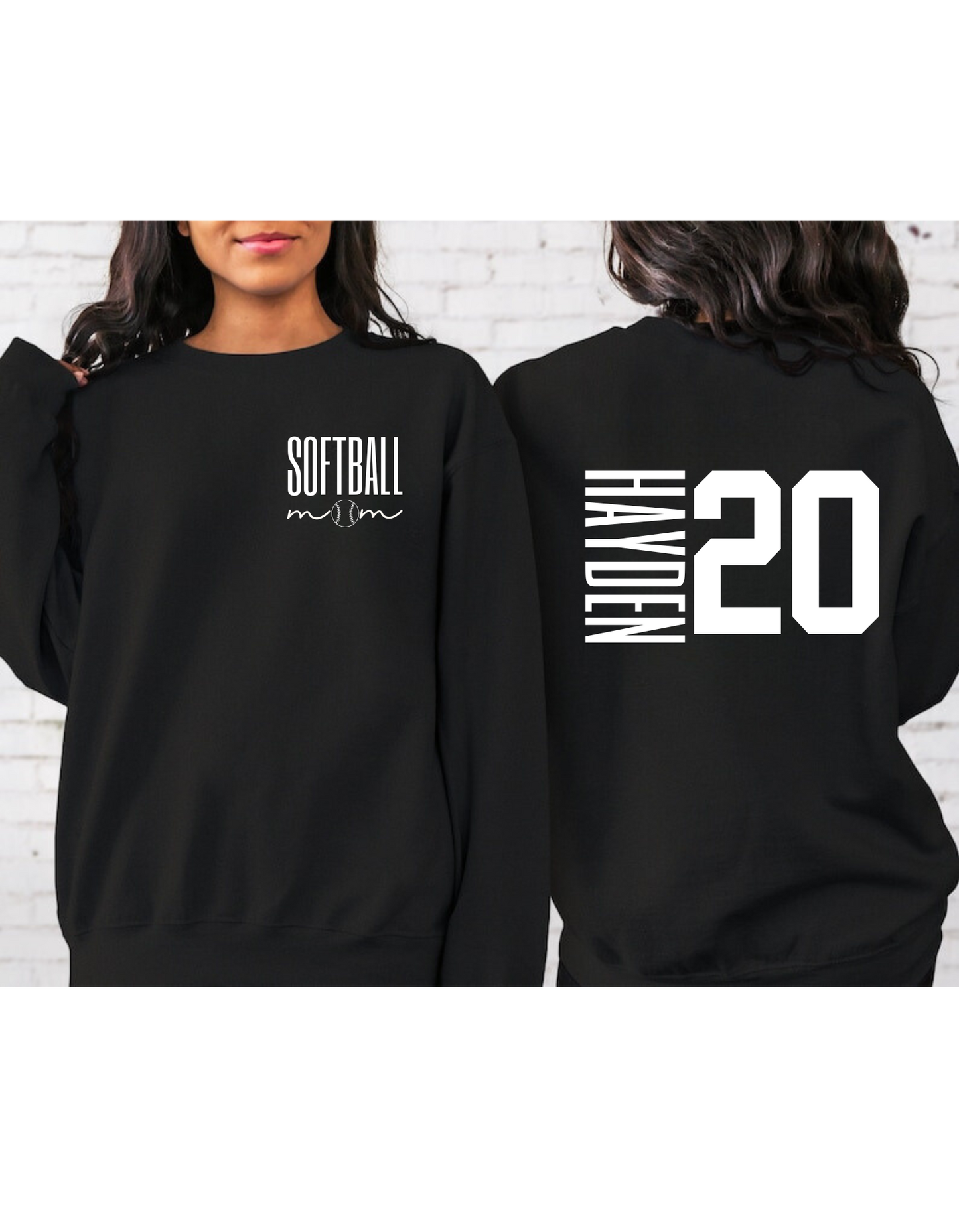 Custom Softball Mom Crewneck