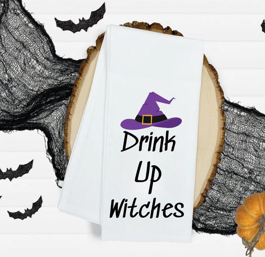 Drink Up Witches Kitchen Towel