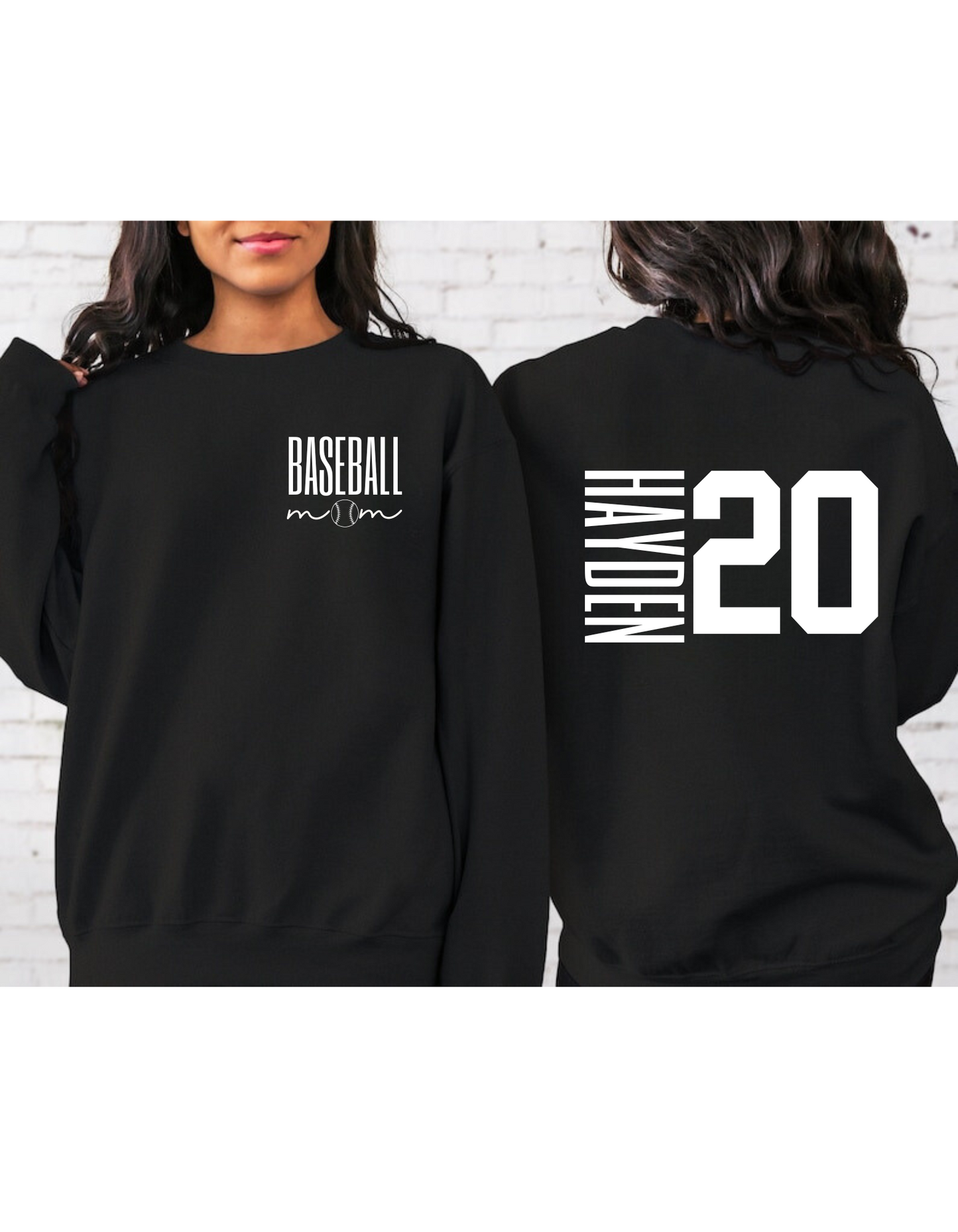 Custom Baseball Mom Crewneck