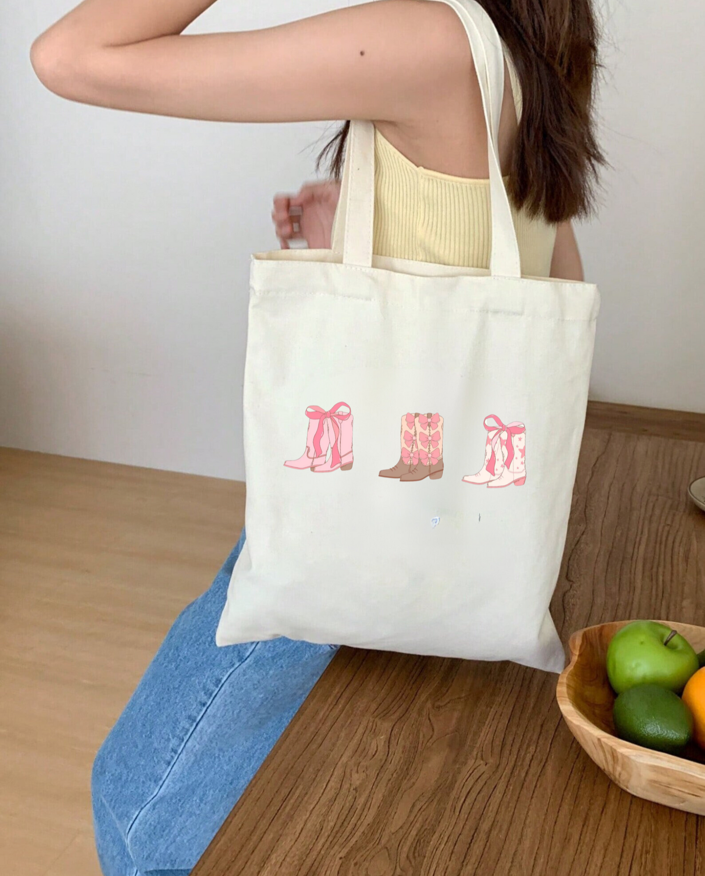 Coquette Cowgirl Tote Bag