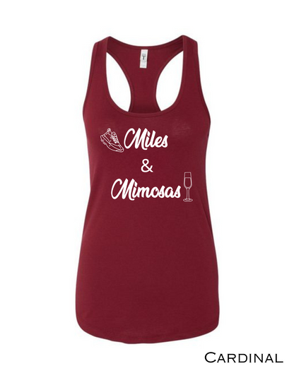 Miles & Mimosas Workout Tank Top