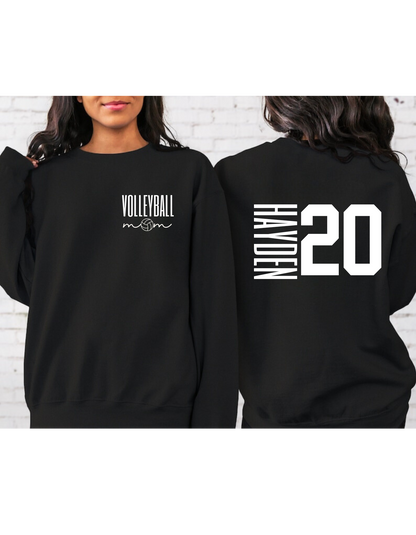 Custom Volleyball Mom Sweatshirt