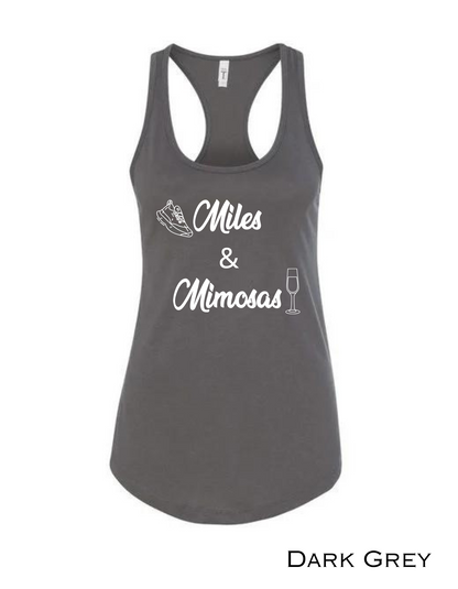 Miles & Mimosas Workout Tank Top