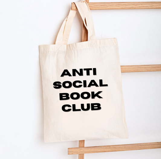 Anti Social Book Club Tote Bag