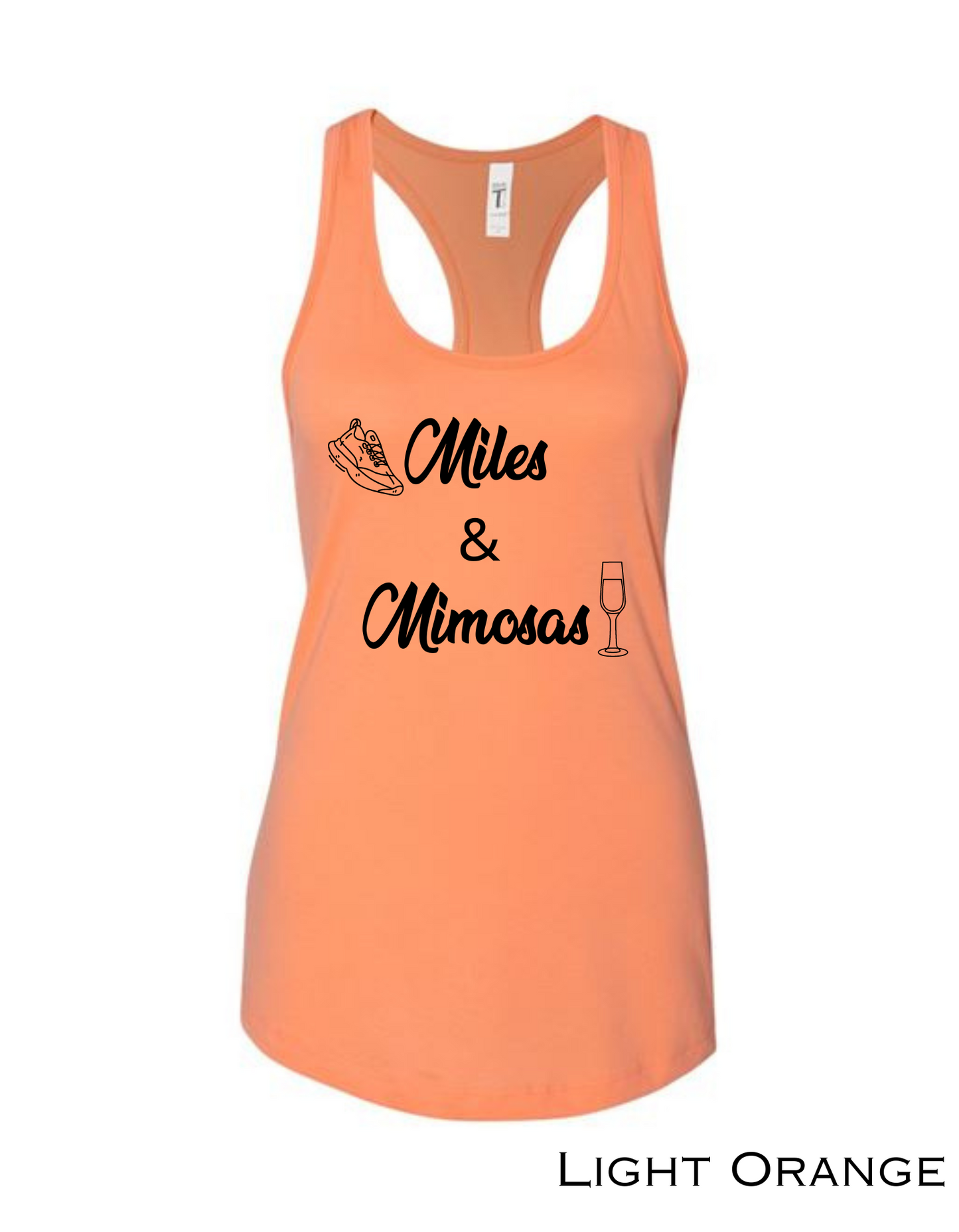 Miles & Mimosas Workout Tank Top