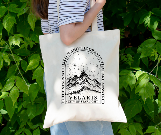 Velaris City Of Starlight Tote Bag