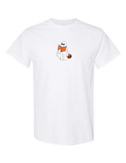 Bookish Ghost Halloween T-Shirt