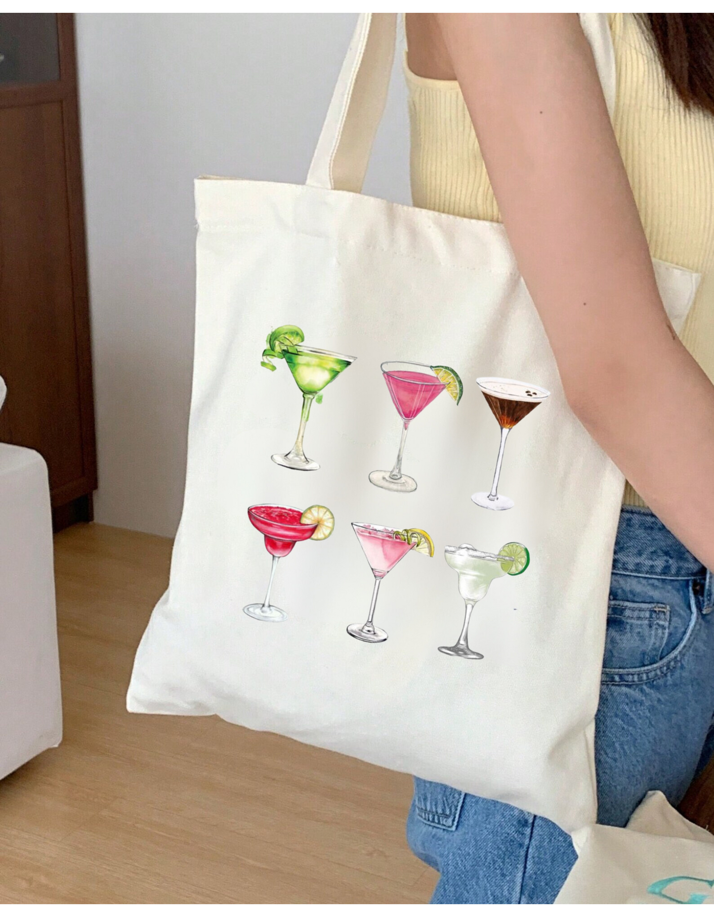 Cocktails Tote Bag