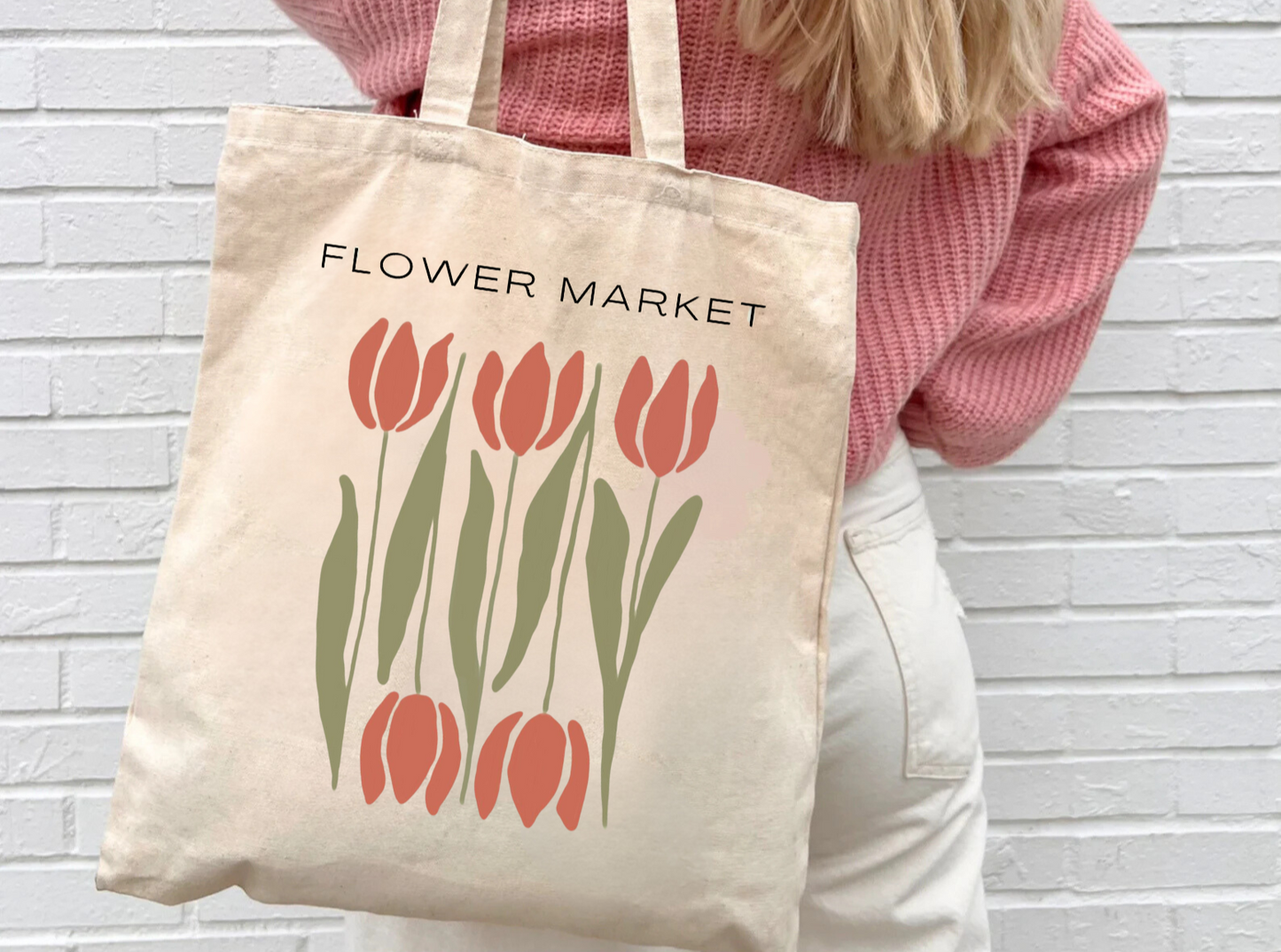 Flower Market Tote Bag