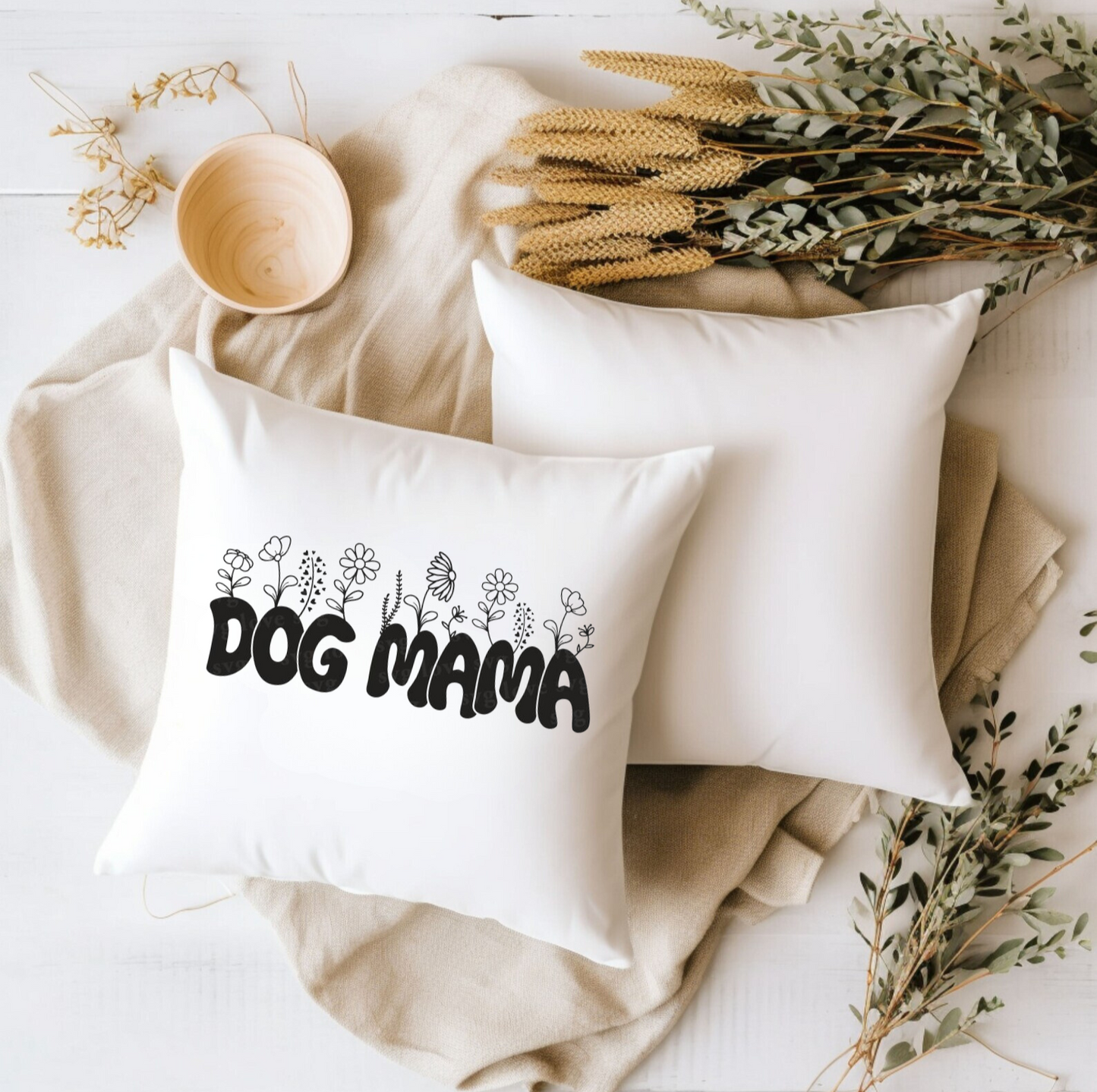 Dog Mama Pillow Cover