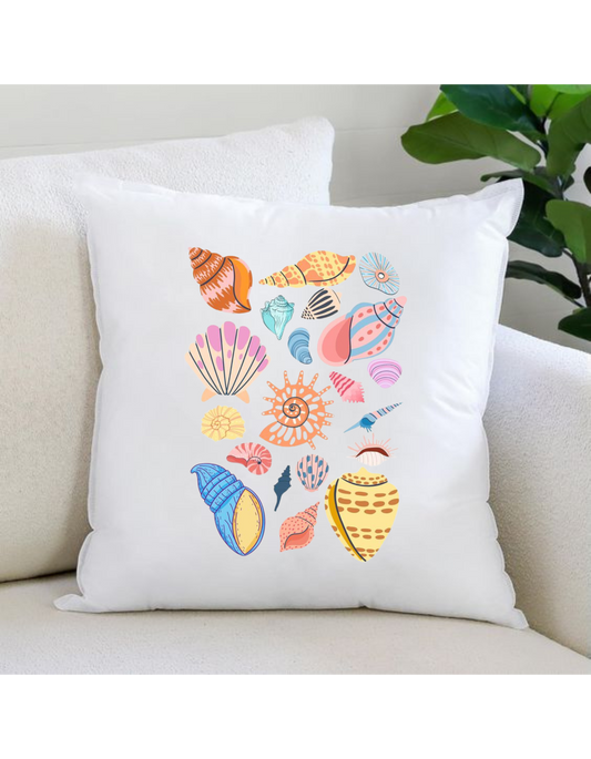 Assorted Seashells Pillow Cover