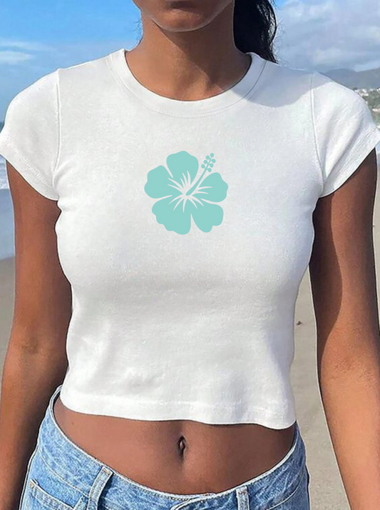 Hibiscus Baby Tee