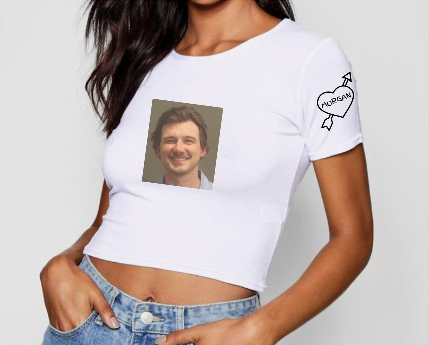 Morgan Wallen Mugshot Baby Tee